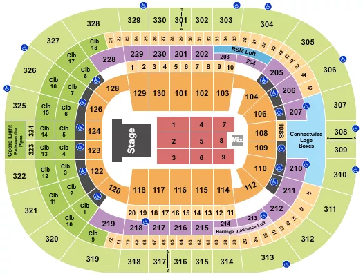 JINGLE BALL Seating Map Seating Chart
