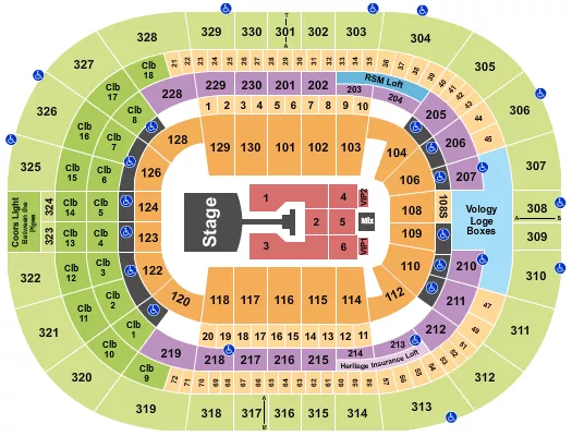 JONAS BROTHERS 2025 Seating Map Seating Chart