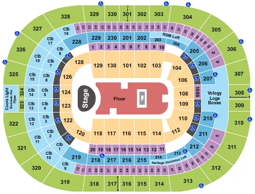 KACEY MUSGRAVES Seating Map Seating Chart