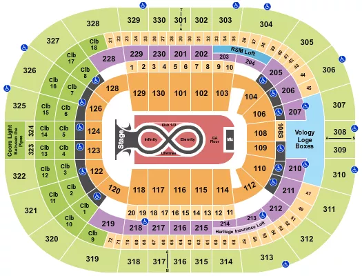 KATY PERRY Seating Map Seating Chart