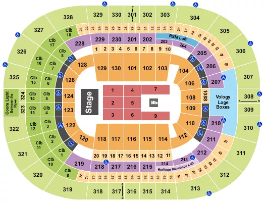 PENTATONIX Seating Map Seating Chart