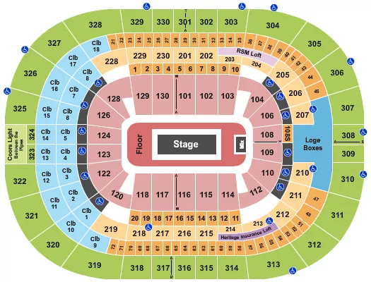 ROD WAVE Seating Map Seating Chart