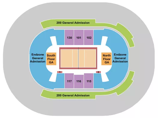 VOLLEYBALL Seating Map Seating Chart