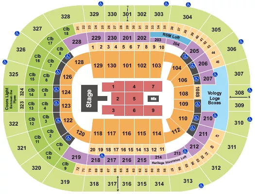 WU TANG CLAN Seating Map Seating Chart