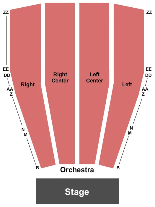 ENDSTAGE 2 Seating Map Seating Chart