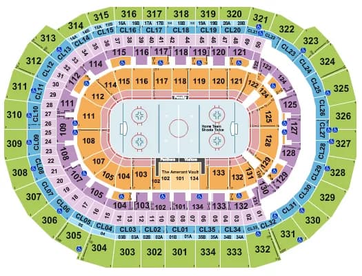 HOCKEY Seating Map Seating Chart