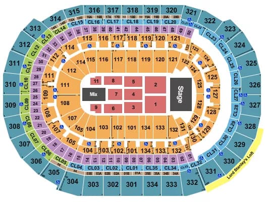 TSO Seating Map Seating Chart