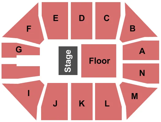 TRACE ADKINS Seating Map Seating Chart