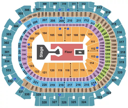 DON TOLIVER Seating Map Seating Chart