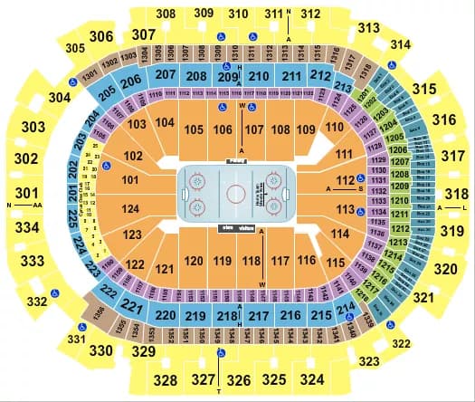HOCKEY Seating Map Seating Chart