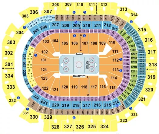 HOCKEY Seating Map Seating Chart