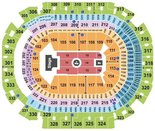MELANIE MARTINEZ Seating Map Seating Chart