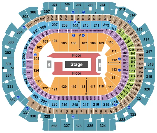 ROD WAVE Seating Map Seating Chart