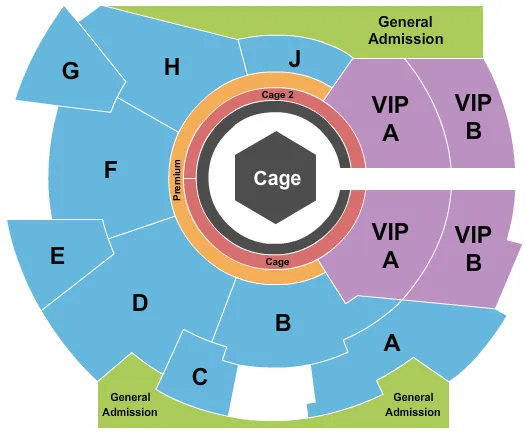 AMERISTAR CASINO HOTEL SAINT CHARLES MIXED MARTIAL ARTS Seating Map Seating Chart