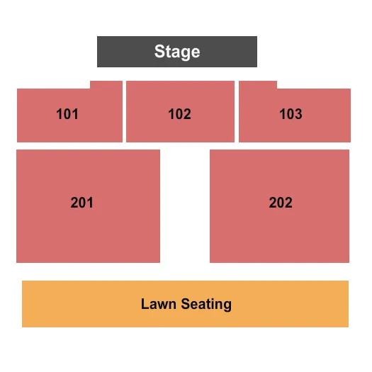ENDSTAGE GA LAWN Seating Map Seating Chart