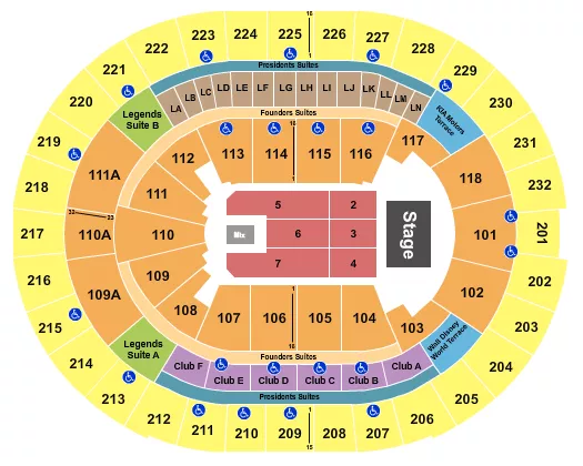 ENDSTAGE 5 Seating Map Seating Chart