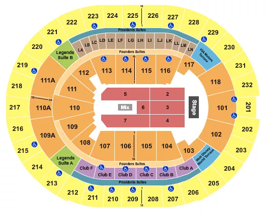 ENDSTAGE 6 Seating Map Seating Chart
