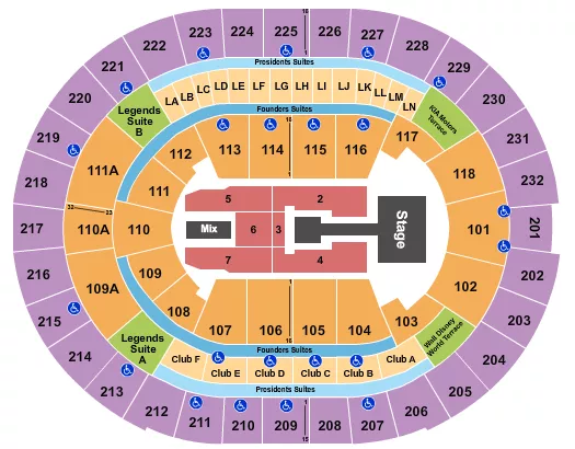 ENDSTAGE CATWALK Seating Map Seating Chart