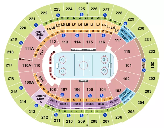 HOCKEY Seating Map Seating Chart