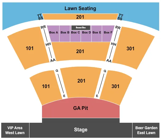 ENDSTAGE GA PIT Seating Map Seating Chart