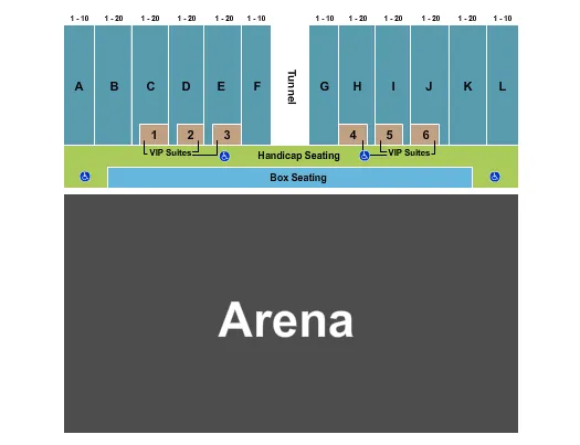 AV FAIR EVENT CENTER MONSTER Seating Map Seating Chart