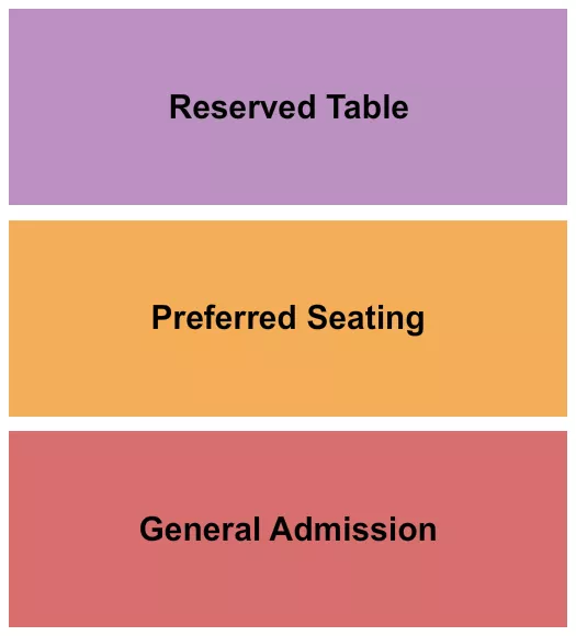 GA PREFERRED TABLE Seating Map Seating Chart