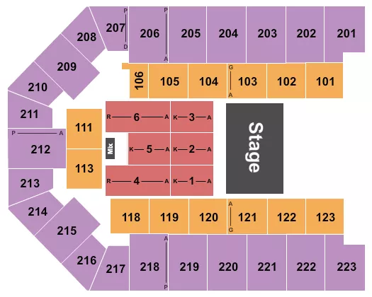 HALF HOUSE Seating Map Seating Chart
