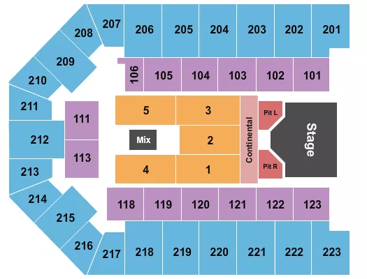 KOE WETZEL 2 Seating Map Seating Chart