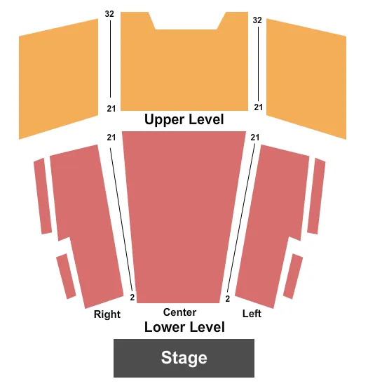 END STAGE Seating Map Seating Chart