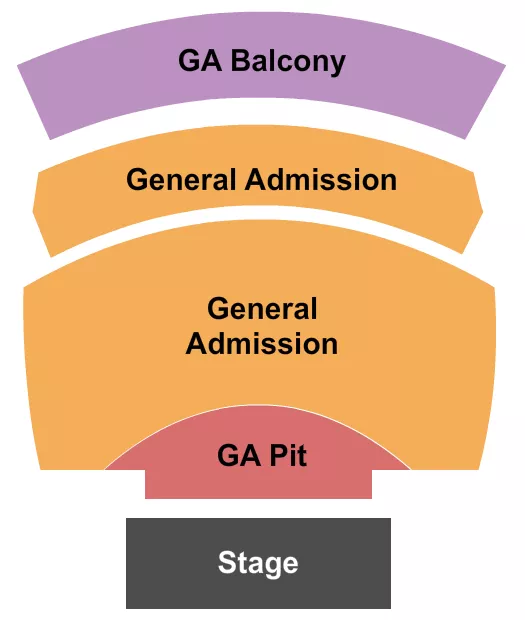 ALL GA Seating Map Seating Chart