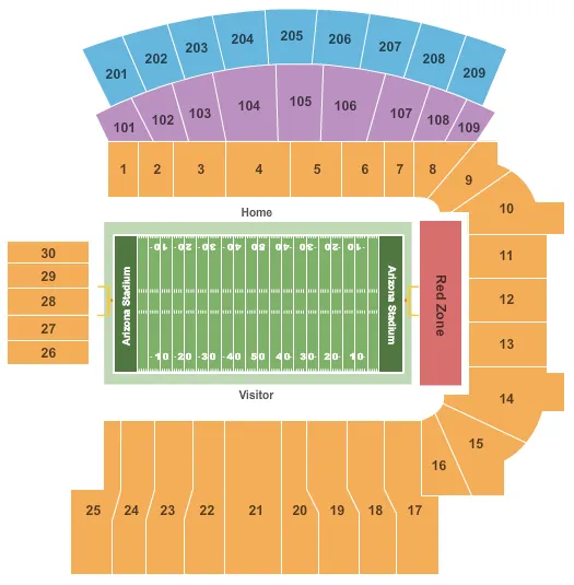 FOOTBALL Seating Map Seating Chart