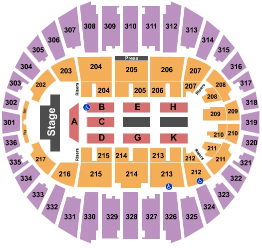 ENDSTAGE 2 Seating Map Seating Chart