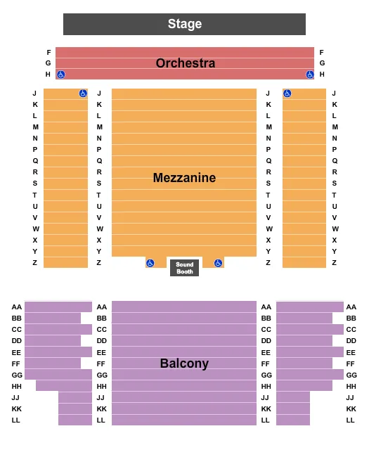 ENDSTAGE 4 Seating Map Seating Chart