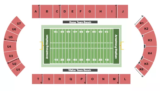 FOOTBALL Seating Map Seating Chart