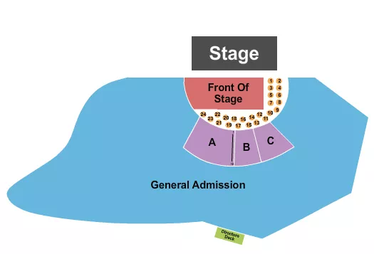 ENDSTAGE TABLES 2 Seating Map Seating Chart