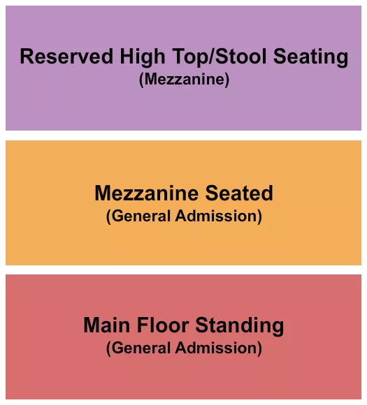 CIRQUE OF THE DEAD Seating Map Seating Chart