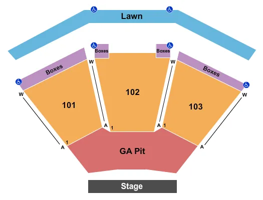 ENDSTAGE GA PIT Seating Map Seating Chart