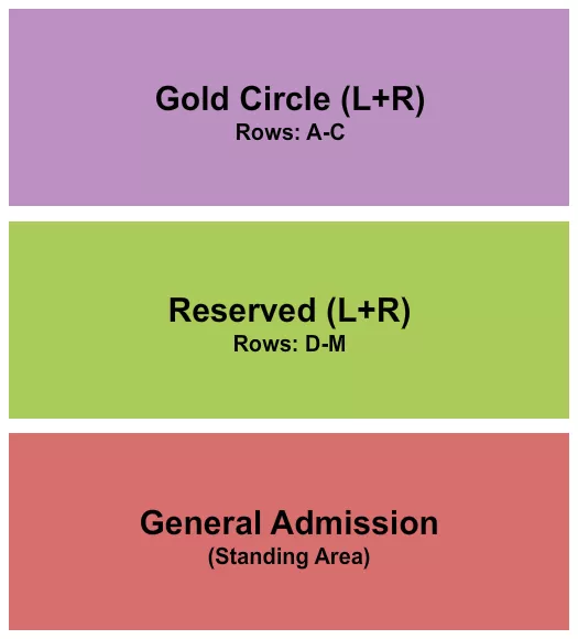ENDSTAGE GC Seating Map Seating Chart