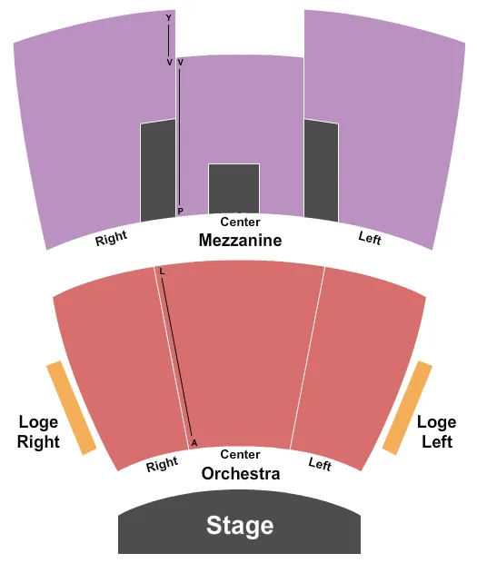 END STAGE Seating Map Seating Chart