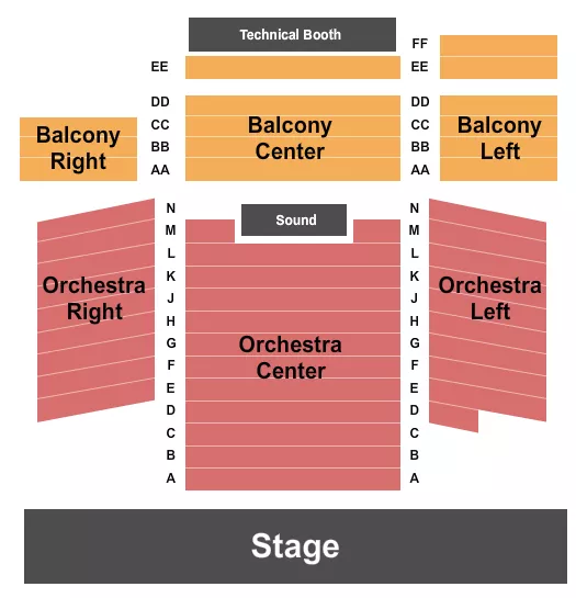 ENDSTAGE Seating Map Seating Chart