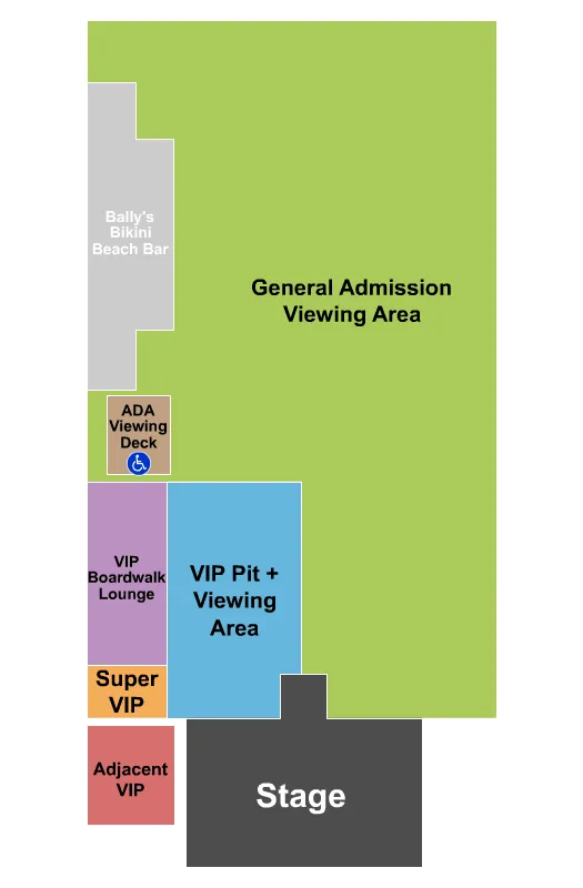 ADJACENT MUSIC FESTIAL Seating Map Seating Chart