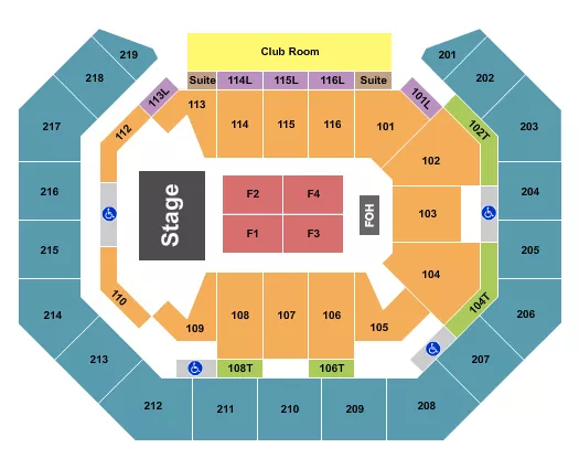 ENDSTAGE Seating Map Seating Chart