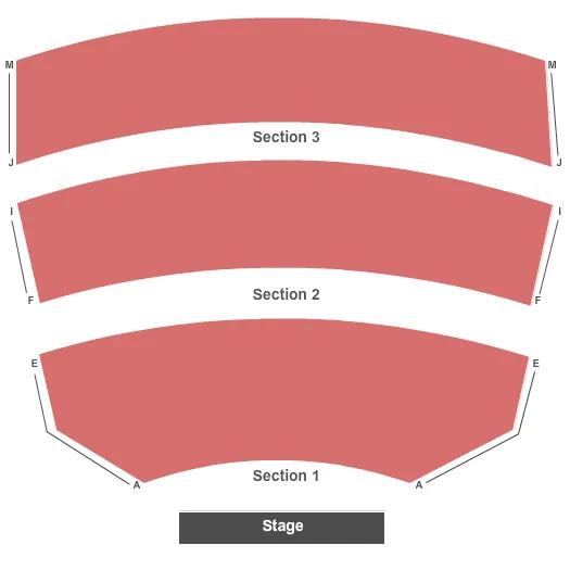 END STAGE Seating Map Seating Chart