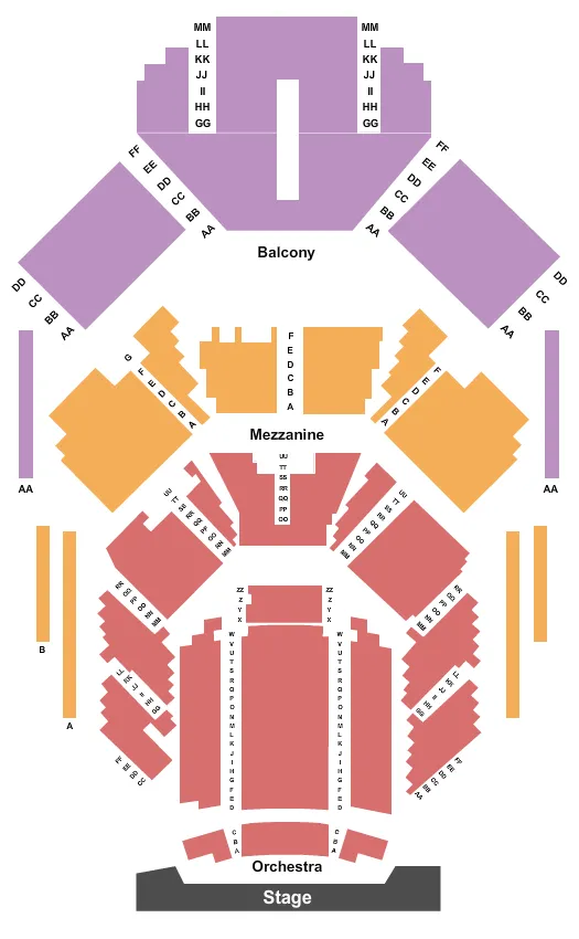 ENDSTAGE 2 Seating Map Seating Chart