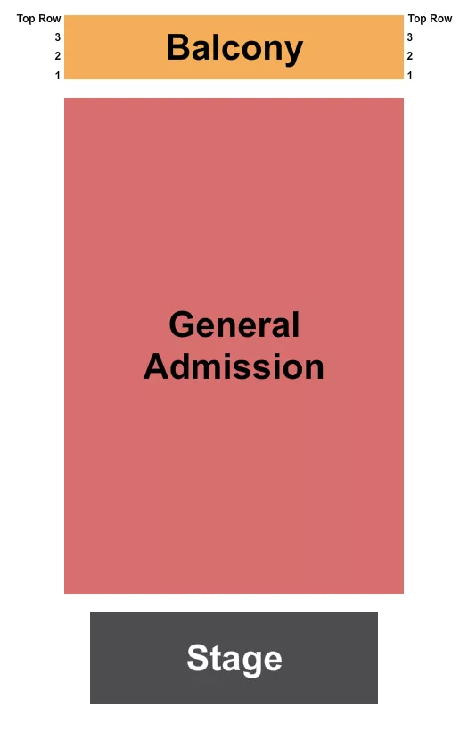 GA BALCONY Seating Map Seating Chart