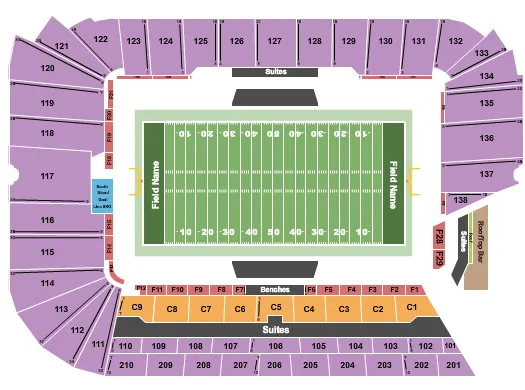 FOOTBALL Seating Map Seating Chart