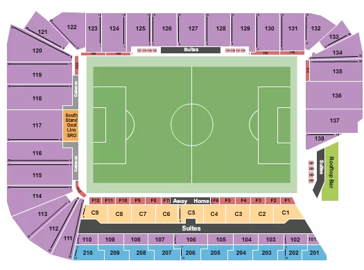 SOCCER 3 Seating Map Seating Chart