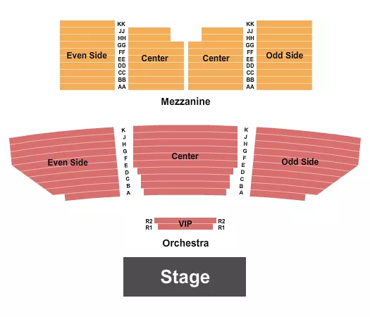 ENDSTAGE 2 Seating Map Seating Chart