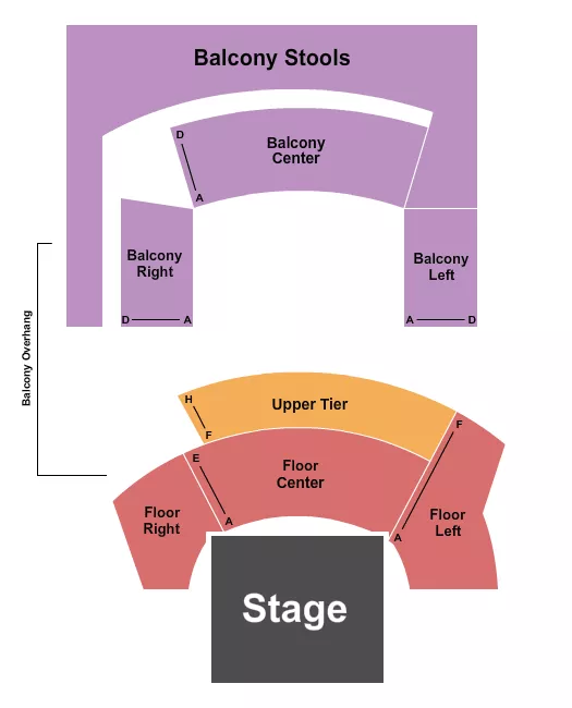 AURA ME ENDSTAGE GA STOOLS Seating Map Seating Chart