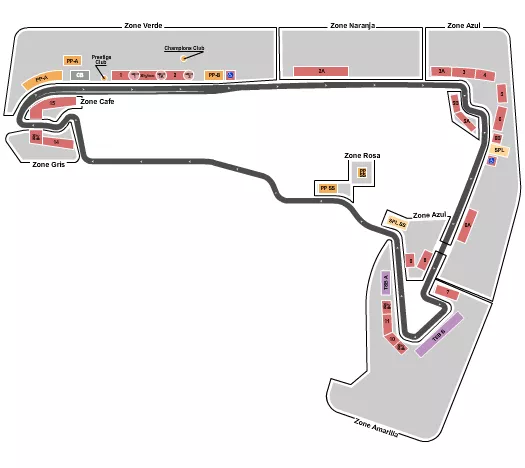 RACING Seating Map Seating Chart